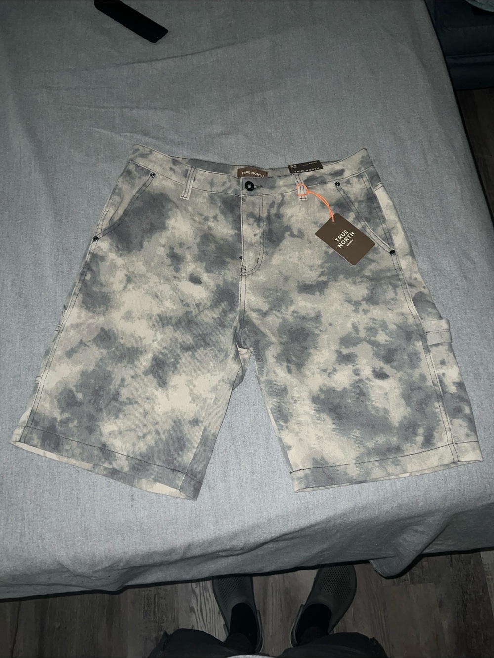Men's Cloud Wash Cargo Shorts - Gray